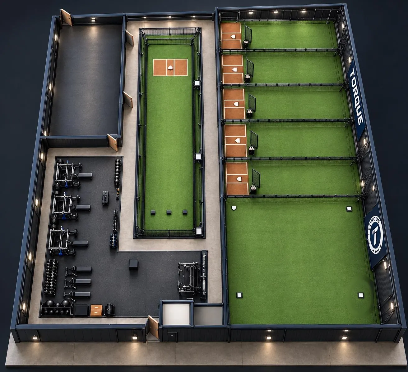 3D floor plan of the new Torque facility